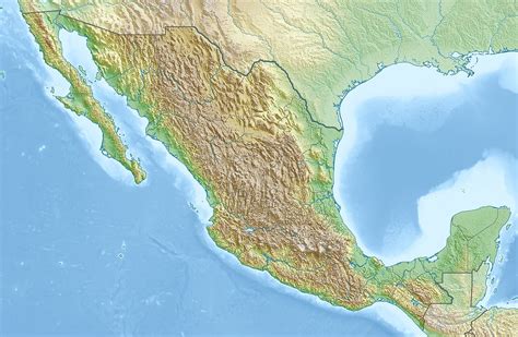 Mexico Relief Map