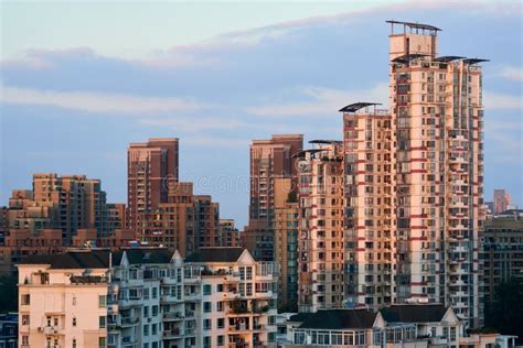 Dense Residential Buildings In Shanghai China Stock Photo Image Of