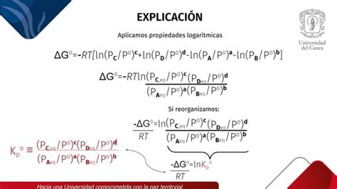 Equilibrio Químico Entre Gases Ideales Expo Pptx