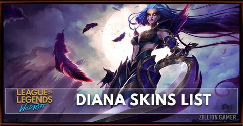 Diana Skins | League of Legends Wild Rift - zilliongamer