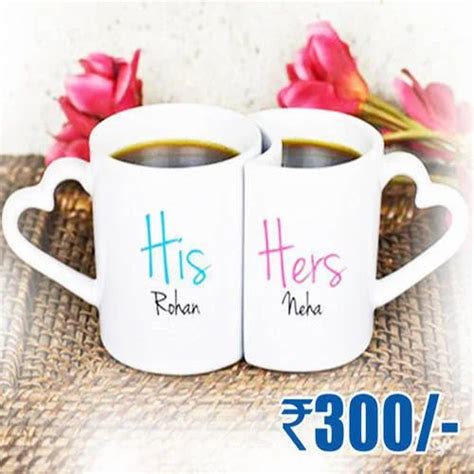 Couple Mug Printing Service At Rs 300 Piece Mug Printing Cup