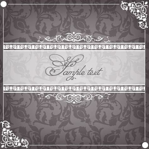 Vintage lace background vector 01 free download