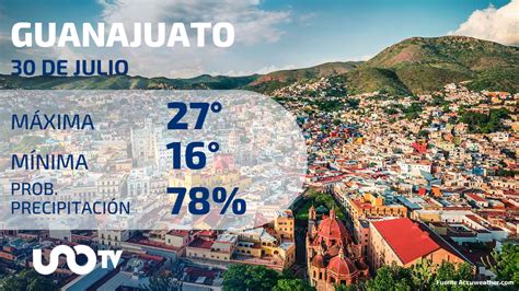 Clima En Guanajuato Para El 30 De Julio De 2023 UnoTV