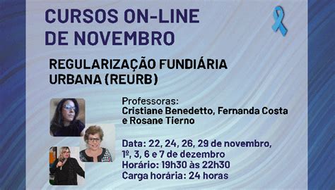 Curso Online Regulariza O Fundi Ria Urbana Reurb Ibdu