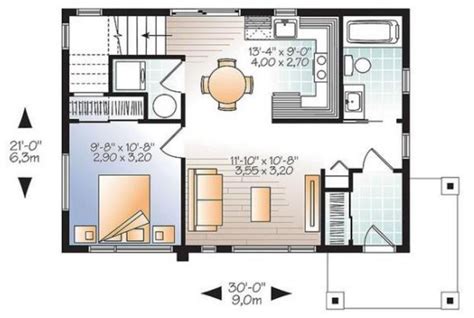 Plano De Casa Moderna De 70 Metros Cuadrados