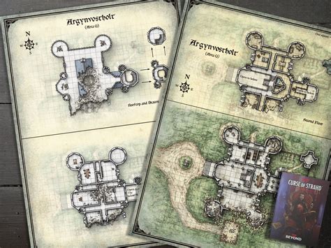 Curse of Strahd Argynvostholt Full-size Battlemap Prints on Poster ...