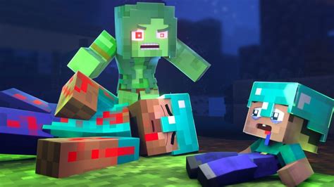 A ALEX VIROU ZUMBI E MATOU O STEVE MUITO TRISTE Animação Minecraft