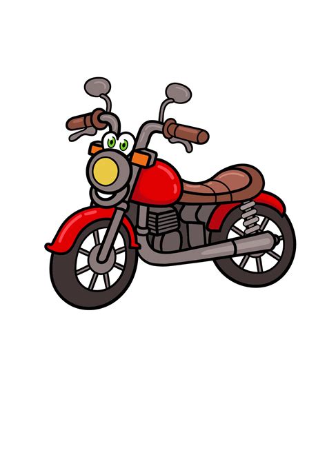 How To Draw A Cartoon Motorcycle - Thetimesproject