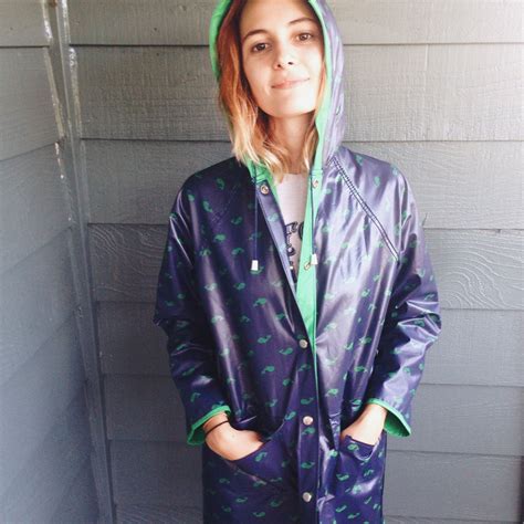 Reversible Blue And Green Whale Raincoat By Newlywedvintage On Etsy