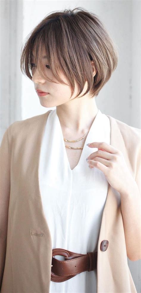 30 Cute Short Hair With Bangs Korean Style Soft Layered Bob With