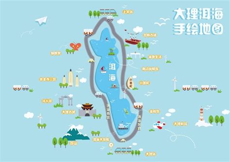 大理环洱海旅游地图陕西旅游广西旅游第3页大山谷图库