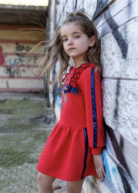 Vestido Rojo Algod N Nekenia Travesuras Moda Infantil