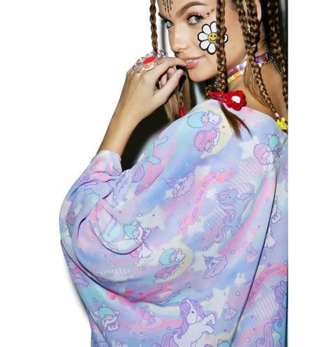 Japan L.A. Little Twin Stars Dreamy Unicorn Kimono | Dolls Kill