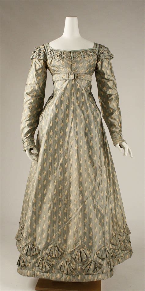 1820 British Silk Dressimage Via Met Museum 1820s Fashion Historical Dresses 1820 Dress