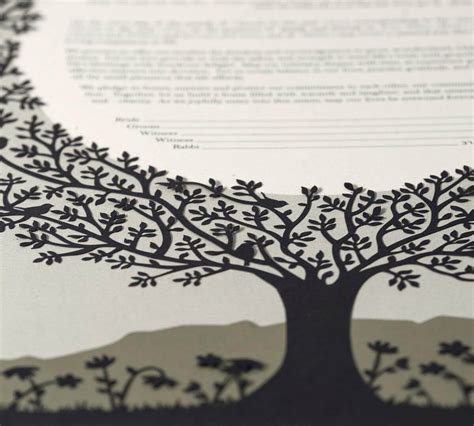 Tree Of Life Ketubah Ampersandmade