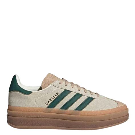 Adidas Gazelle Bold Cream White Collegiate Green/ ID7056 - SneakerMood ...