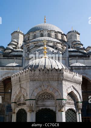 The Yeni Mosque New Mosque Or Mosque Of The Valide Sultan In The