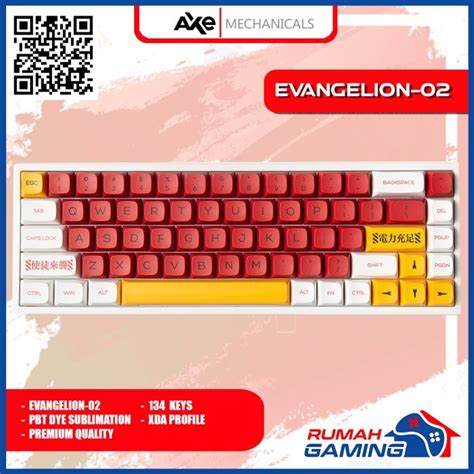 Jual Keycap Keycaps Xda Evangelion Pbt Dye Sub Shopee