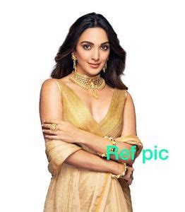 Bollywood Celebrity Kiara Advani Inspired Next To Real 1gram Gold