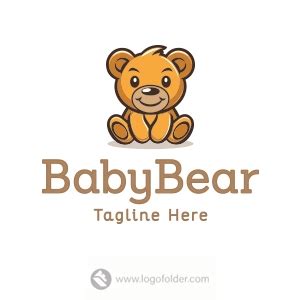 Premade Cute Bear Logo Design - Branding by LogoFolder