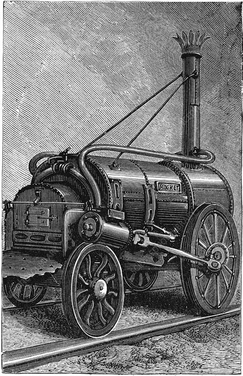 George Stephenson S Locomotive Rocket 1829 Stock Image C045 4197 Science Photo Library