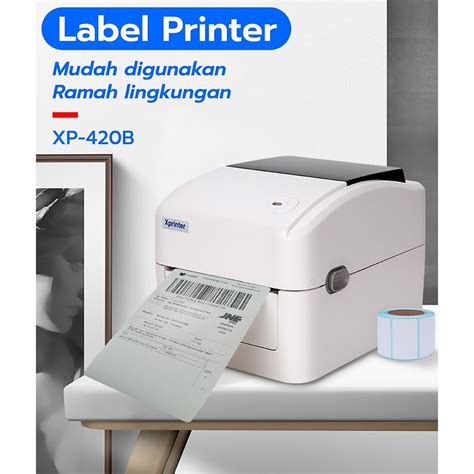 Jual PRINTER BARCODE THERMAL LABEL PRINTER XPRINTER XP 420B SIZE