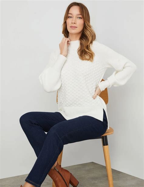 Bobble Design Knit Jumper Liz Jordan