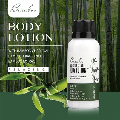 Sustainable Bamboo Charcoal Body Lotion With Bamboo Extract Eco