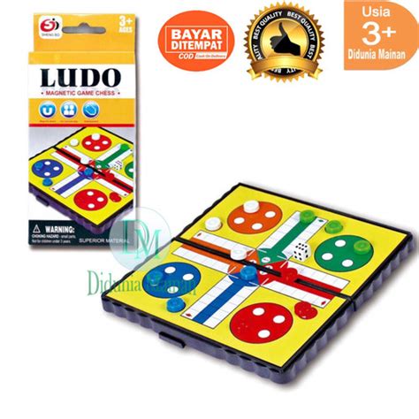 Promo Mainan Ludo Magnet Edukasi Anak Papan Catur Board Game Magnetic