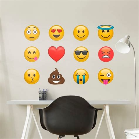 Emoji Wall Decal Etsy