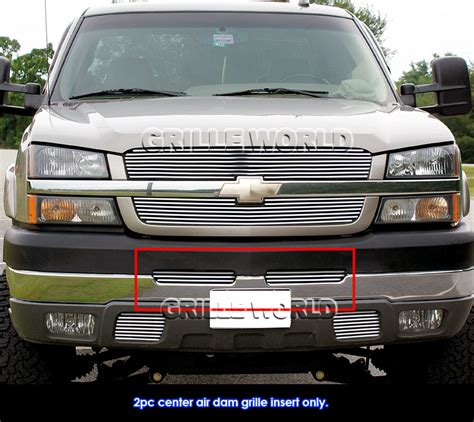 Fits Chevy Silverado Phat Air Dam Billet Grille Insert