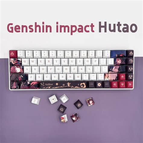 Keys Small Full Set Of Genshin Impact Hutao Game Keycap Pbt