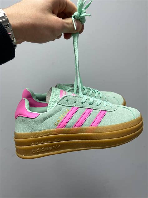 Купить Женские кроссовки Adidas Gazelle Bold Pulse Platform Mint Pink ...