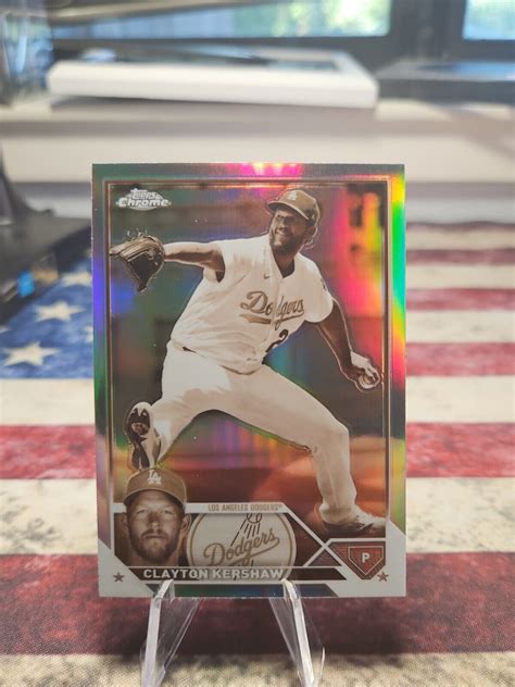 Topps Chrome Clayton Kershaw Sepia Refractor Los Angeles