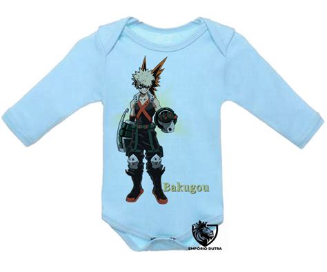 Emporio Dutra Roupa Bebê manga longa Boku no Hero Bakugou