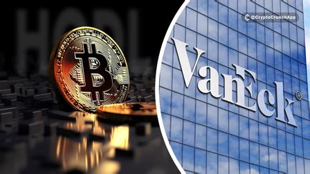 Latest Global Investment Manager Vaneck Files Th Amendment In Hodl