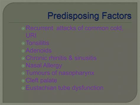 Types Of Otitis Media By Dr Haseeb Ahmed Dec 2011 Ppt