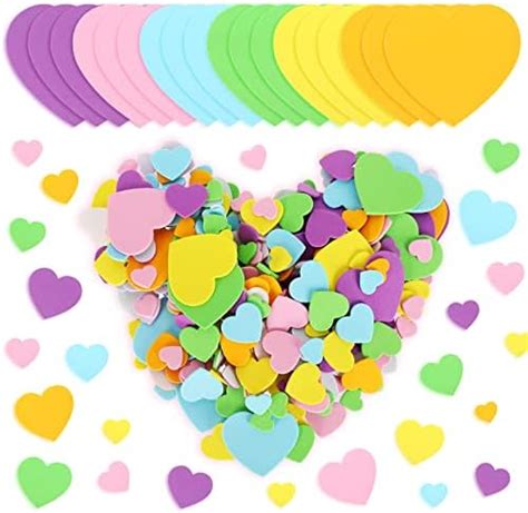 Amazon Whaline 368Pcs Valentine S Day Heart Foam Stickers Mixed