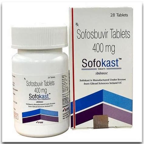 Sofokast Sofosbuvir Tablets 400 Mg At Rs 15950 Bottle Sofosbuvir