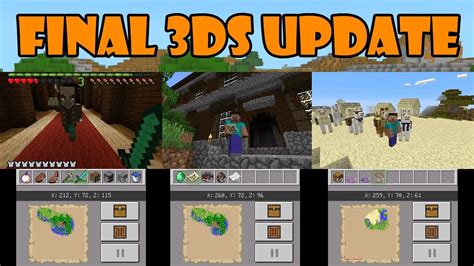 Minecraft Nintendo 3ds Edition Got It S Final Update Youtube