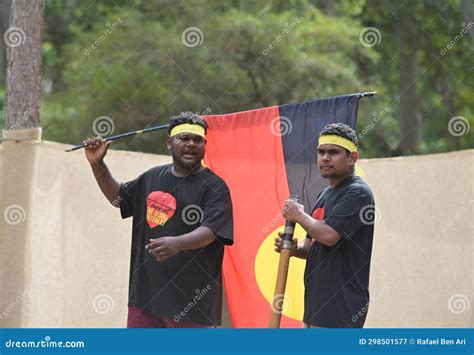 Flag Of Australia Against Uluru Ayers Rock At Sunset Uluru Kata Tjuta