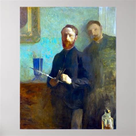 Douard Vuillard Self Portrait With Waroquy Poster Zazzle