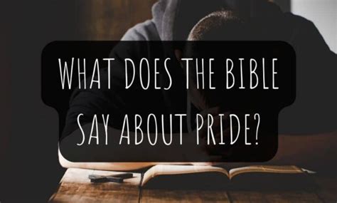 What Does The Bible Say About Pride