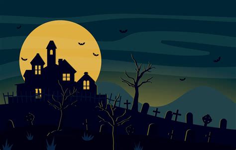 Haunted House Background 10112263 Vector Art at Vecteezy