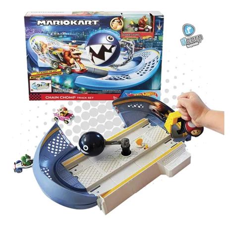 Hot Wheels Mario Kart Pista Chain Chomp Track Set Hotwheels Envío gratis