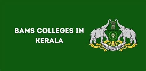 List Of Bams Colleges In Kerala Govt Pvt Seats Fees Estd