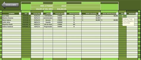 Plantilla Excel Remuneraciones Liquidaciones De Sueldo Hot Sex Picture