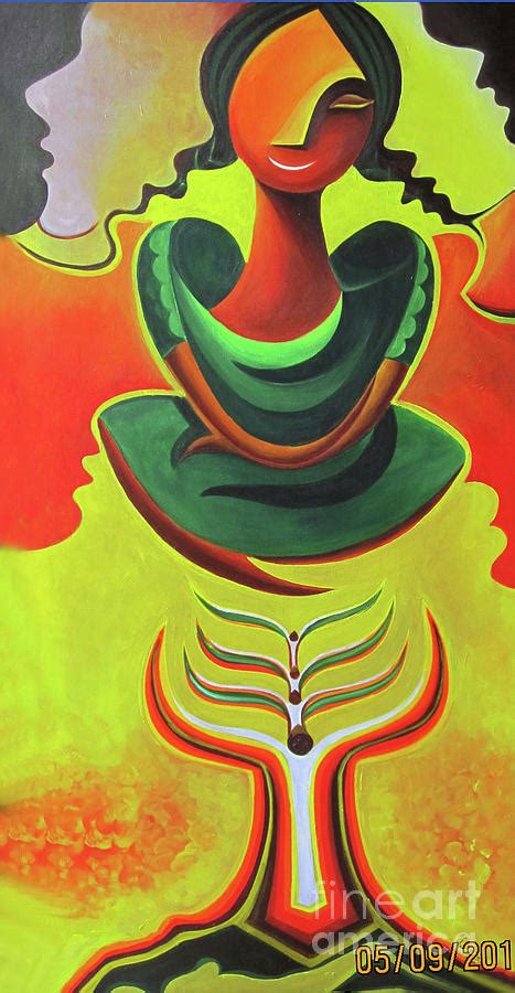 Female Development Painting By Madhu Kuruva Fine Art America