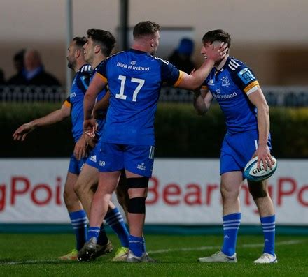 Charlie Tector Leinster Celebrates Scoring Try Editorial Stock Photo