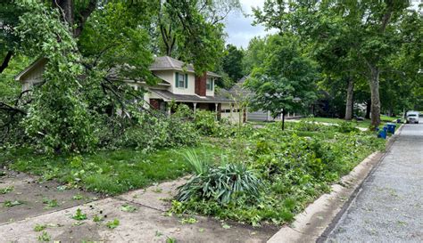 Storm debris drop-off for July 14 storm - City of Overland Park, Kansas